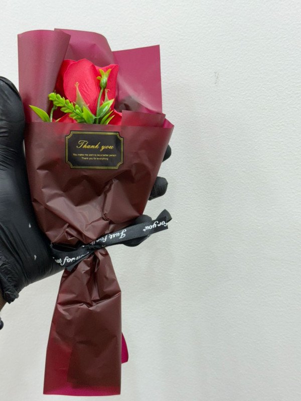 Mini Bouquet de Roses Artificielle (Flower Handicraft)